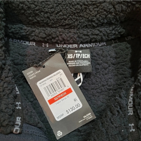 Under Armour Women's Legacy Sherpa Full-Zip Jacket Black Size XSmall-NWT - Picture 8 of 15